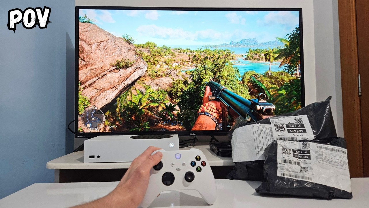 Um SÁBADO INCRÍVEL de UNBOXING e JOGATINA no XBOX SS | GameVlog #POV