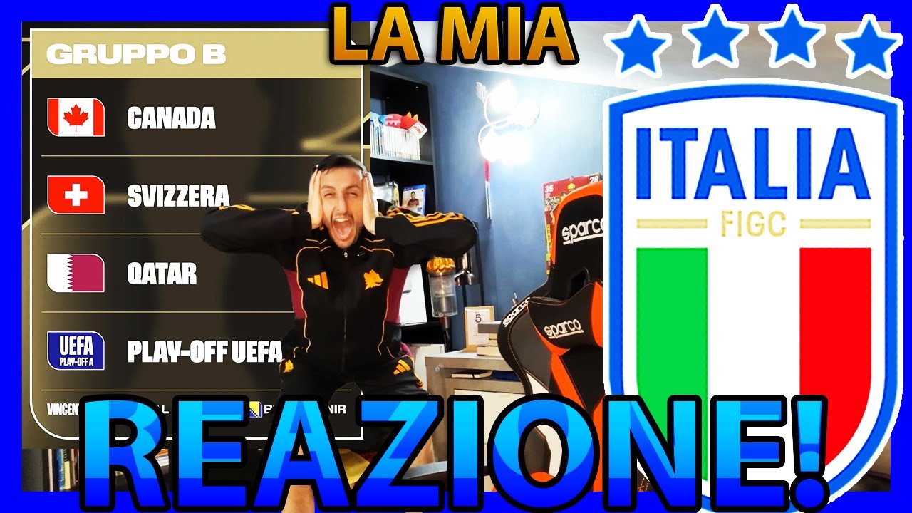 🏆😱 ODDIOOOOO‼️ La MIA REAZIONE ai SORTEGGI del GIRONE dell'ITALIA al MONDIALEEE‼️
