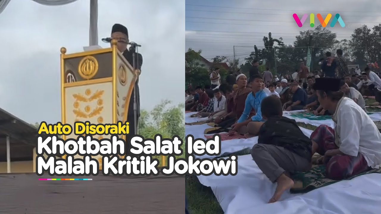 'Telanjangi' Jokowi Lewat Ceramah Idul Fitri, Jemaah Kompak Walkout
