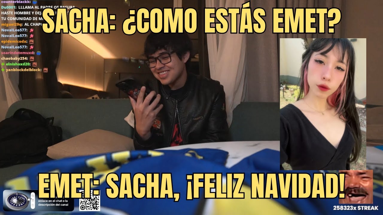 SACHA LLAMA A EMET Y A SUS AMIGOS PARA DESEARLES FELIZ NAVIDAD