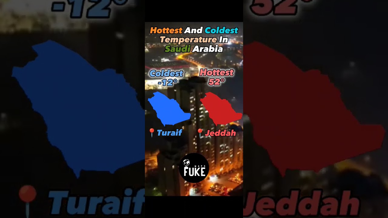 Hottest And Coldest Temperature In Saudi Arabia#fypシ #country #hottest #coldest #saudiarabia