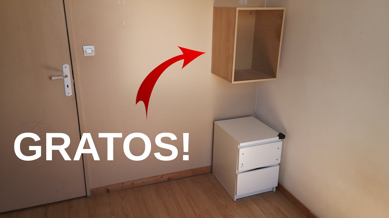 Comment fixer solidement au mur un caisson de récupe en bois aggloméré mélaminé type Ikea, Conforama