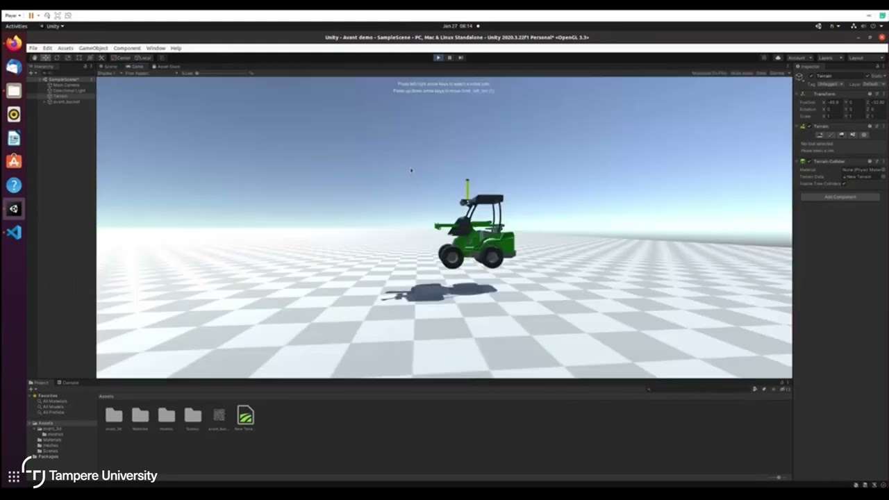 ROS2 UNITY MODELLING, SIMULATION, AND CONTROL
