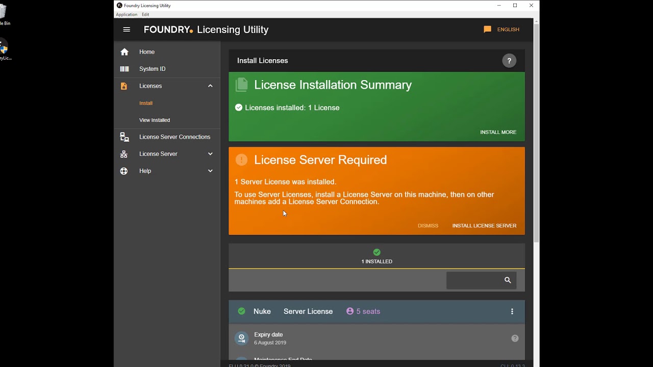 Installing Server Licenses