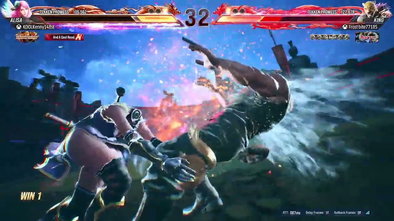 KOOLKenny148st TEKKEN 8 - Alisa Bosconovitch VS King Gameplay.