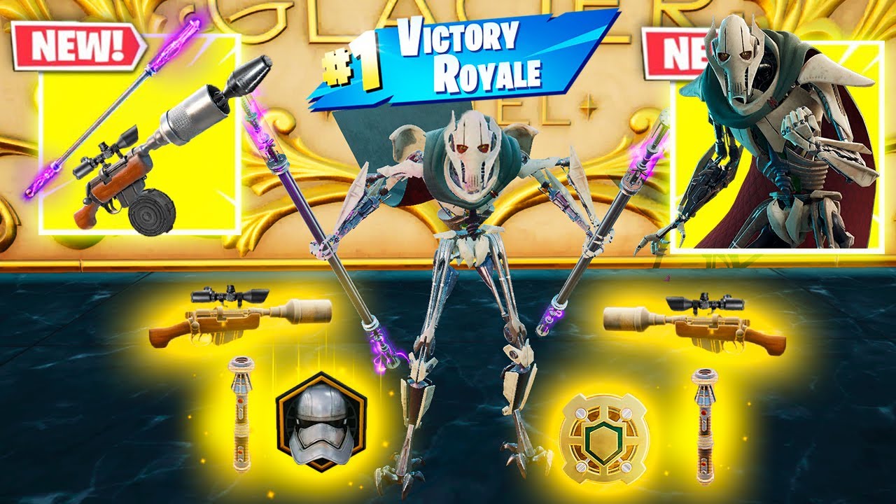 GENERAL GRIEVOUS vs 4 NEW MEDALLIONS & MYTHIC’S CHALLENGE (NEW! Fortnite Chapter 6 Season 3)