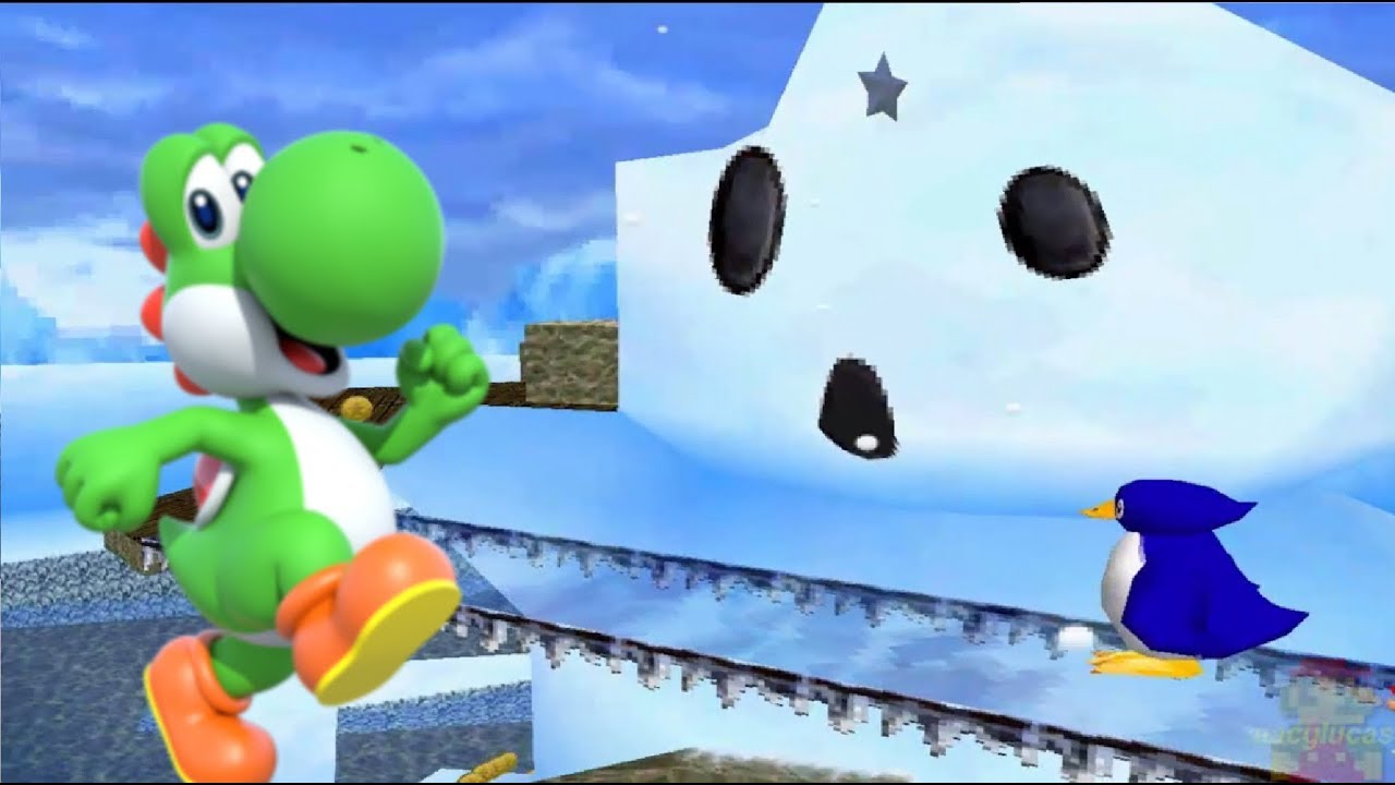 Super Mario 64 DS HD 150 Stars COURSE 10: Snowman's Land