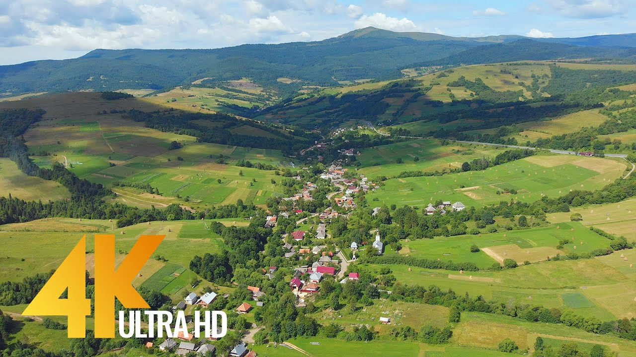 Bird's Eye View of Ukraine - 4K 10 bit Color Aerial Footage - 2 Hour Ambient Drone Film