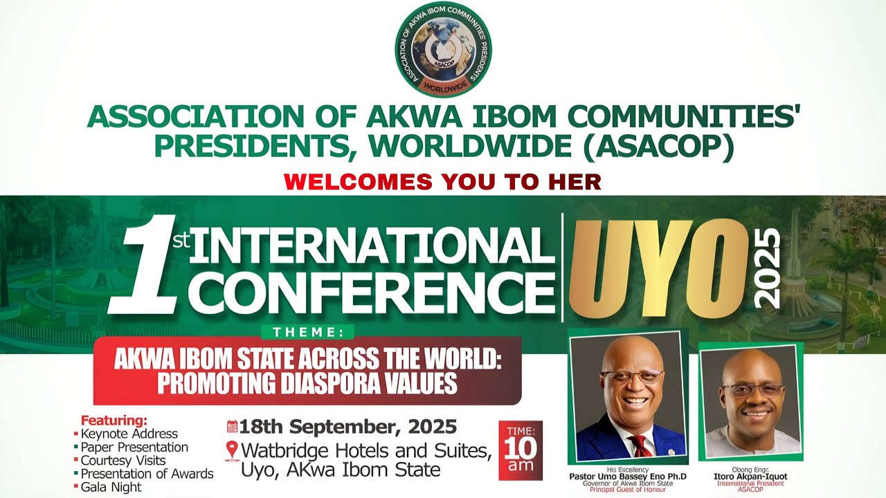 🌍 LIVE: ASACOP Conference 2025 | “Akwa Ibom State Across the World: Promoting Diaspora Value” | Uyo
