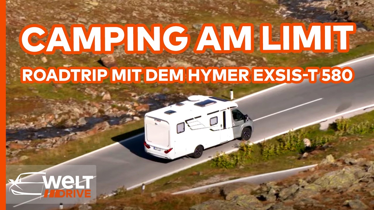 WOHNMOBIL VS. ALPENPASS: Camping am Limit - Der Hymer auf einer der spektakulärsten Straßen | DRIVE