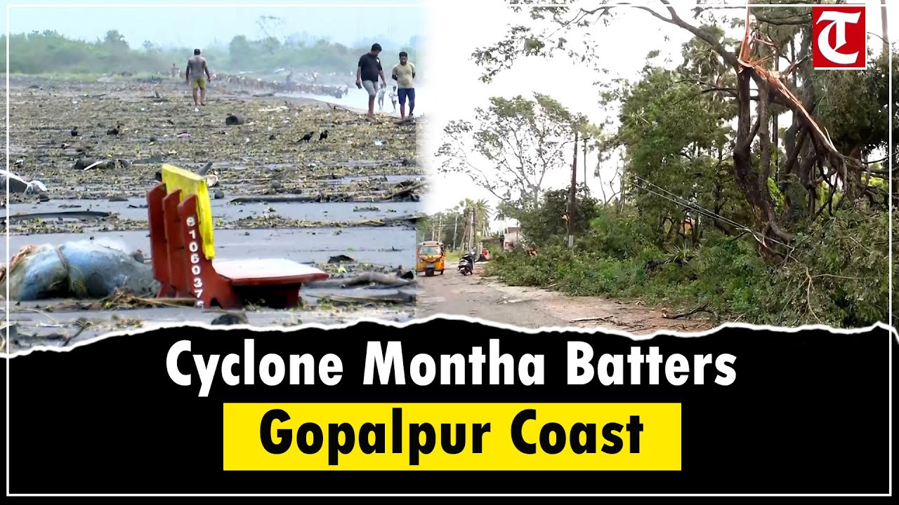 Cyclone Montha Hits Gopalpur | Strong Winds Lash Coast, Railways on High Alert