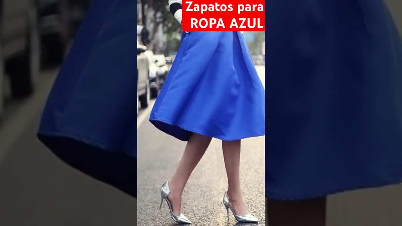Con que ZAPATOS la ropa AZUL #ropa #mujer #zapatos #colores #combinar #shorts
