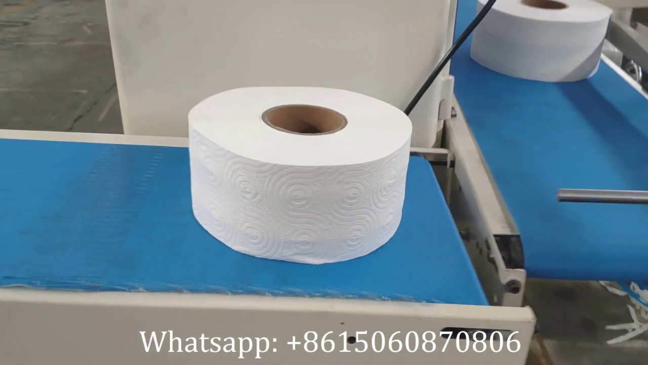 Maquina rebobinadora de papel higi&eacute;nico jumbo