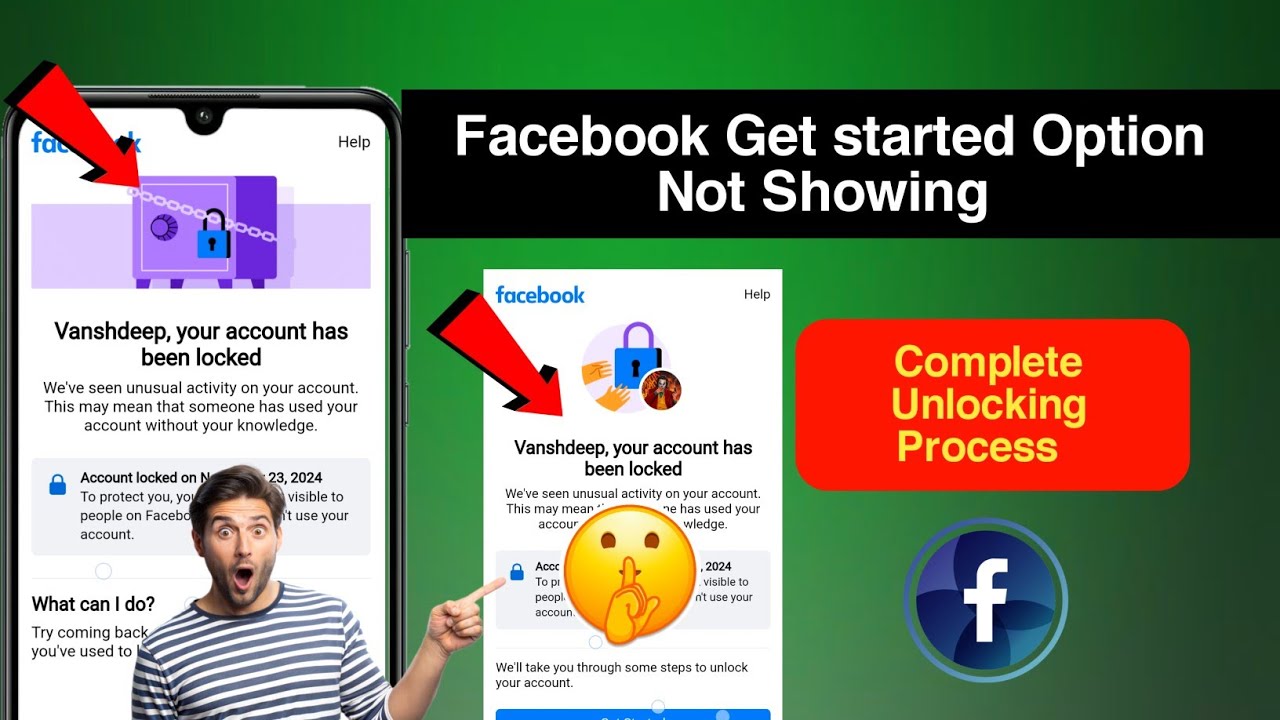 Facebook Get Started Option Not Showing Facebook Fake Get Started Problem Solve 100% Full Process