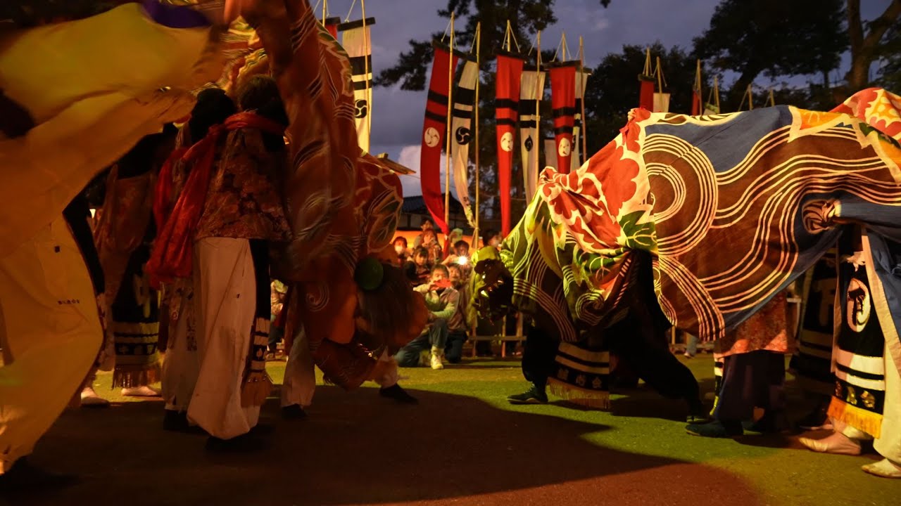 大根布 小濱神社秋季祭礼 4/5(神社,中嶋＆下出) 2023/10/15(日), 石川県内灘町大根布