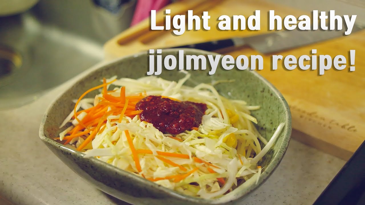 Корейская еда jjolmyeon (пряная жевательная лапша) рецепт | Веган