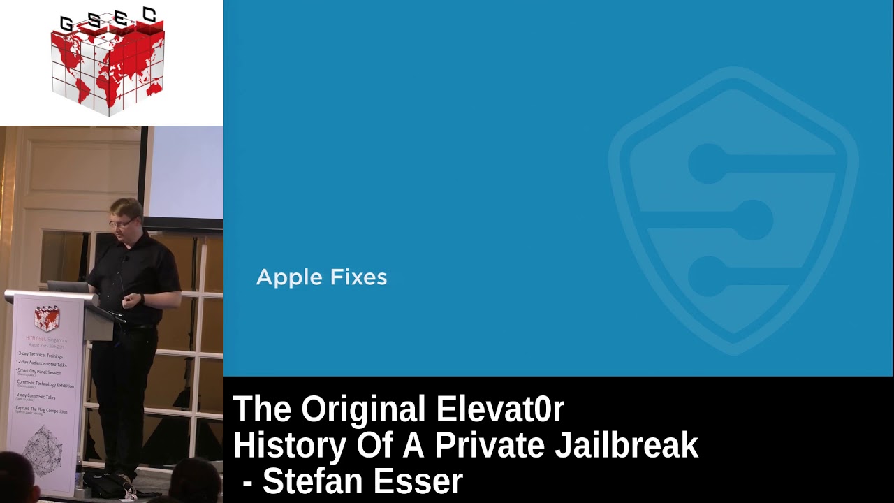 #HITBGSEC 2017 CommSec D1 - The Original Elevat0r: History Of A Private Jailbreak - Stefan Esser