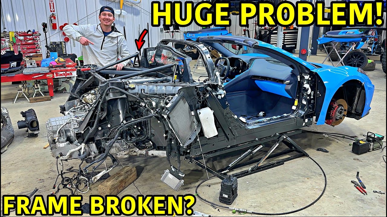 Rebuilding A Wrecked 2023 Corvette C8 Part 3!!!