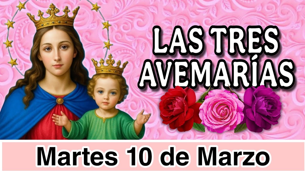 🌹Martes 10 de Marzo 2026🌹Devoción x Las Tres Avemarías🌹#santorosario #santorosariocorto