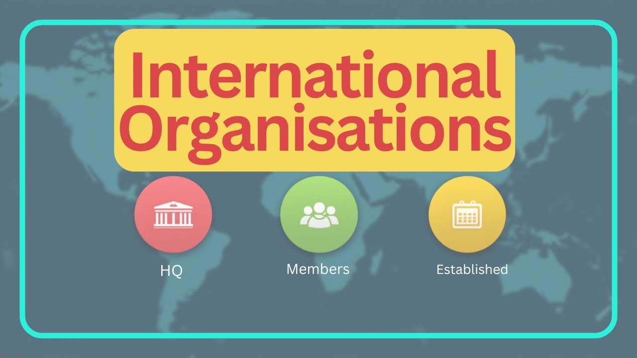 International Organisations in 5 Minutes | One Video = Full Revision #internationalorganisation