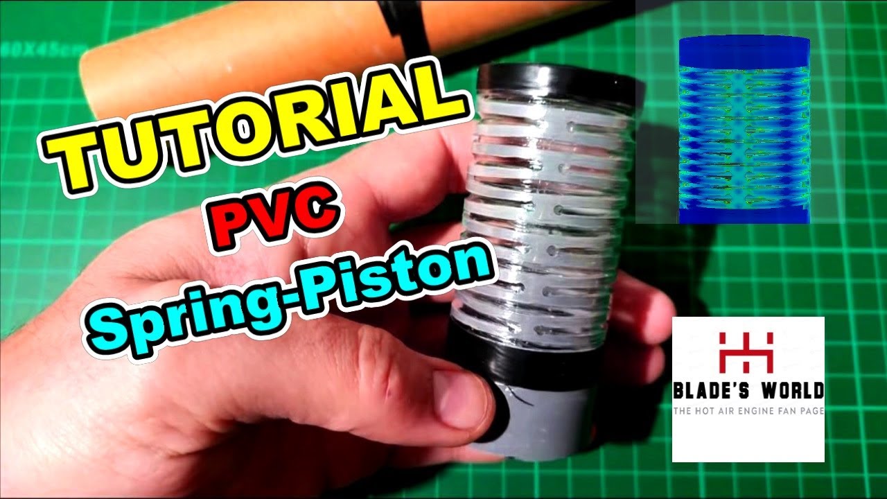 How to make a PVC Stirling Engine Piston? / Tutorial for hot air engines