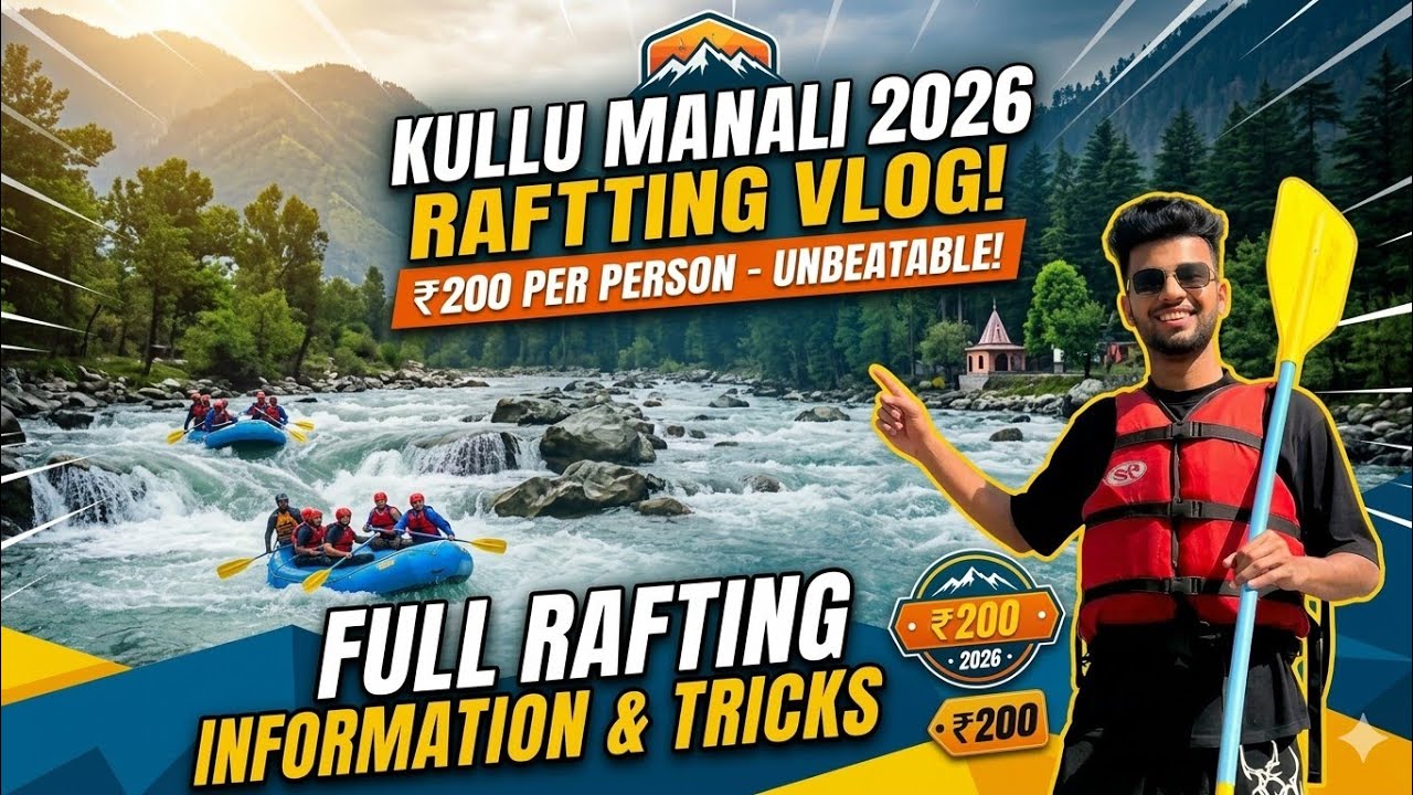 Rafting in manali || Kullu river rafting || Manali tour plan || best river rafting in manali 🚣‍♀️🏂