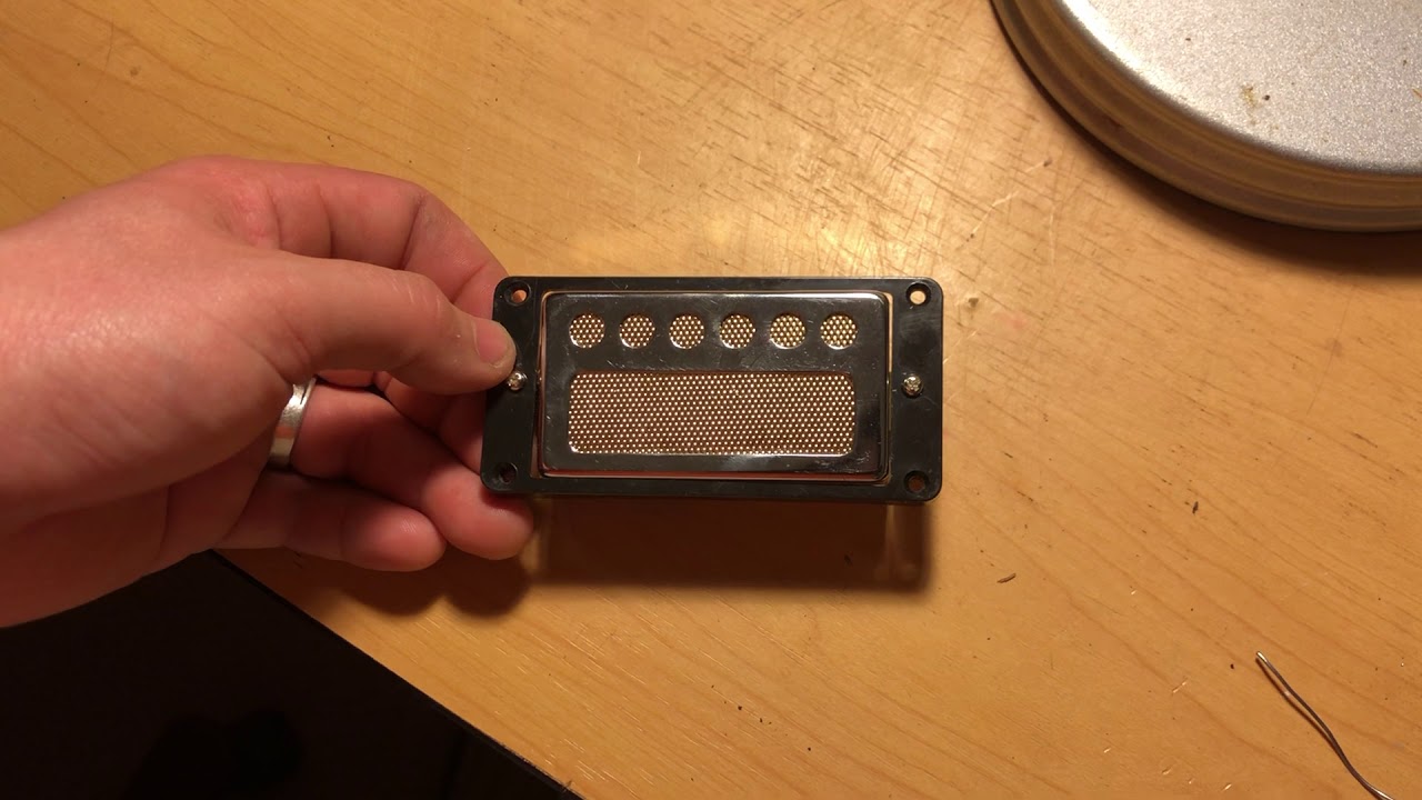 Inside A GFS Metal Foil Single Coil Humbucker Shell Pickup