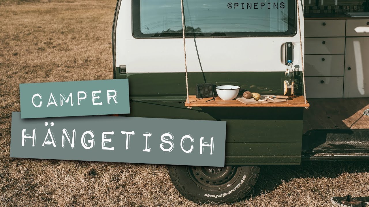 Camper Hängetisch für die Schiebetüre - VWT4 DIY Außentisch