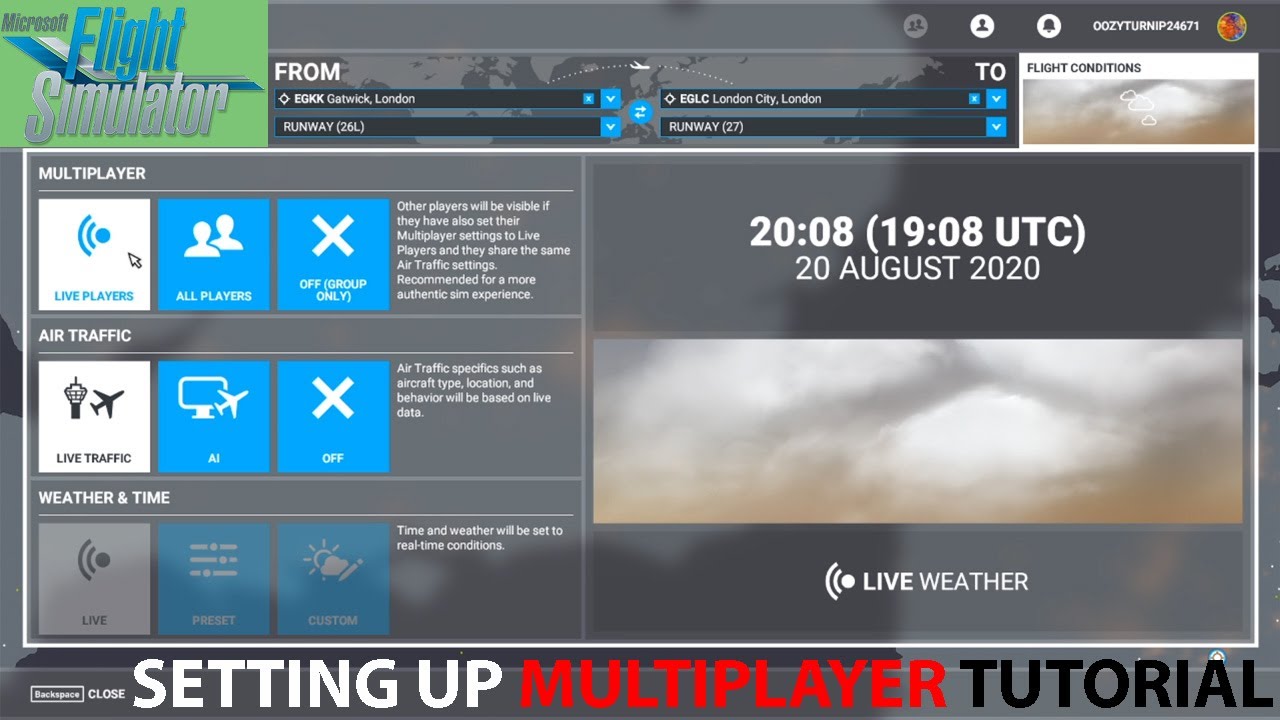 Microsoft Flight Simulator 2020: как настроить многопользовательский режим *Руководство*
