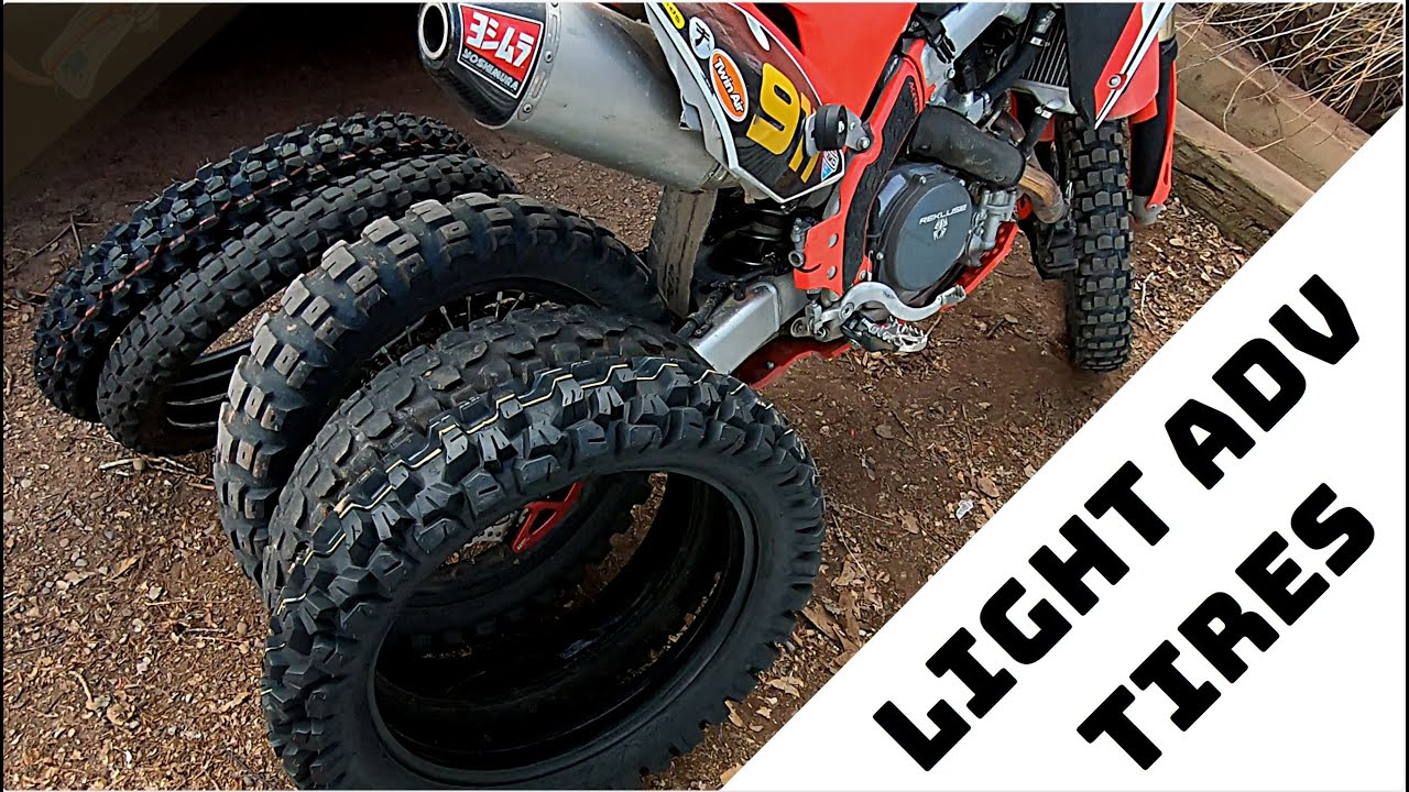 Light ADV Tires / Motoz Tractionator Rallz vs The CRF450L's Stock IRC GP21/22 vs Motoz Desert HTs