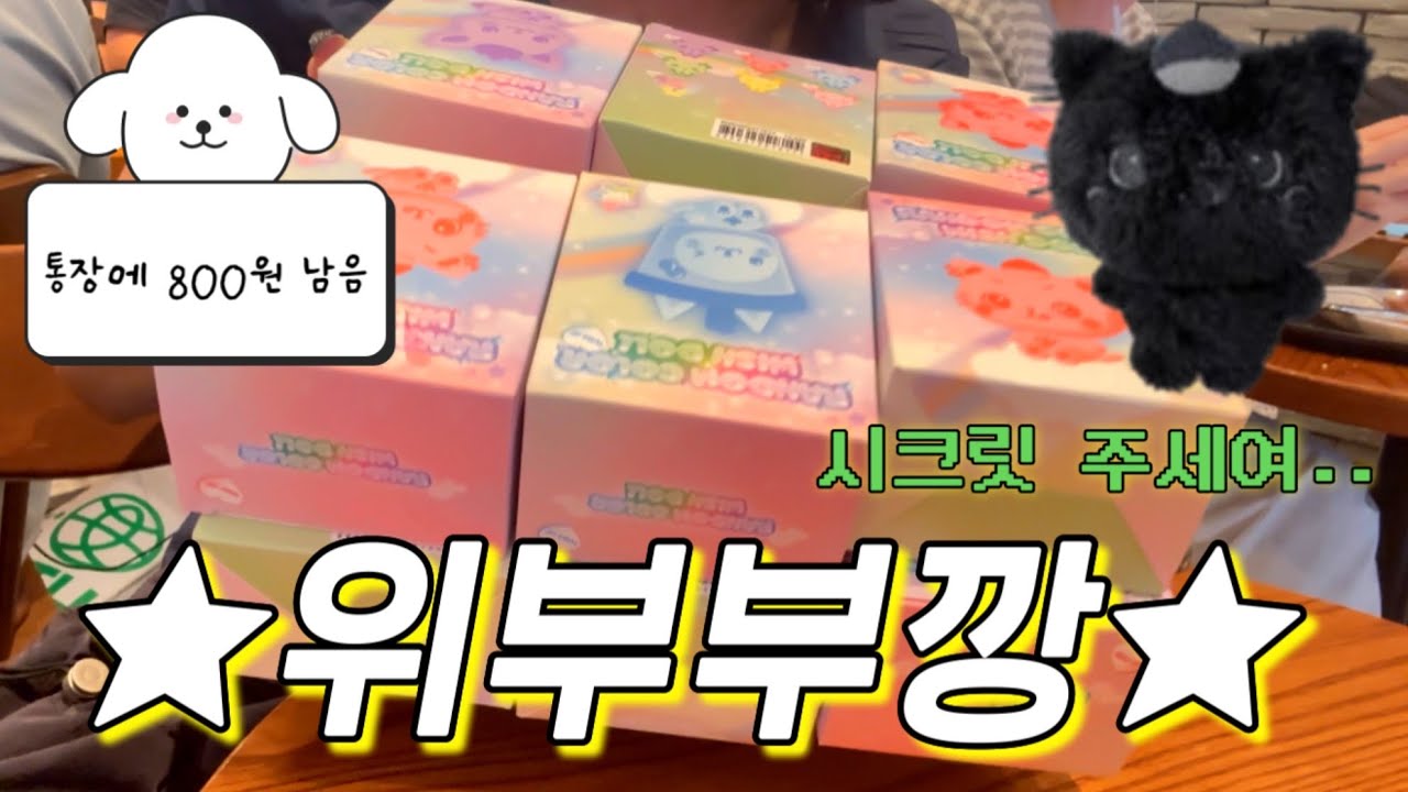 몇 개 까야 시크릿이 나올까 • 위부부 24개 같이 까요 • 엔시티 위시 컬러 팝업 MD • 시즈니 브이로그