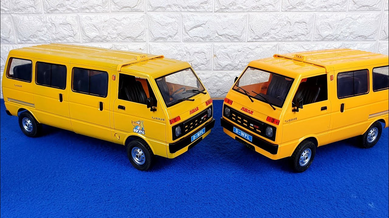 Wpl XXL Modified Project Custom Van Bus 1/10 Taxi Huali Tianjin Dafa RC Car Carry Limo