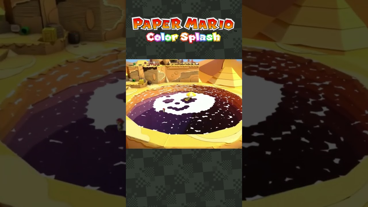 Painting the Big Hole in Paper Mario: Color Splash
