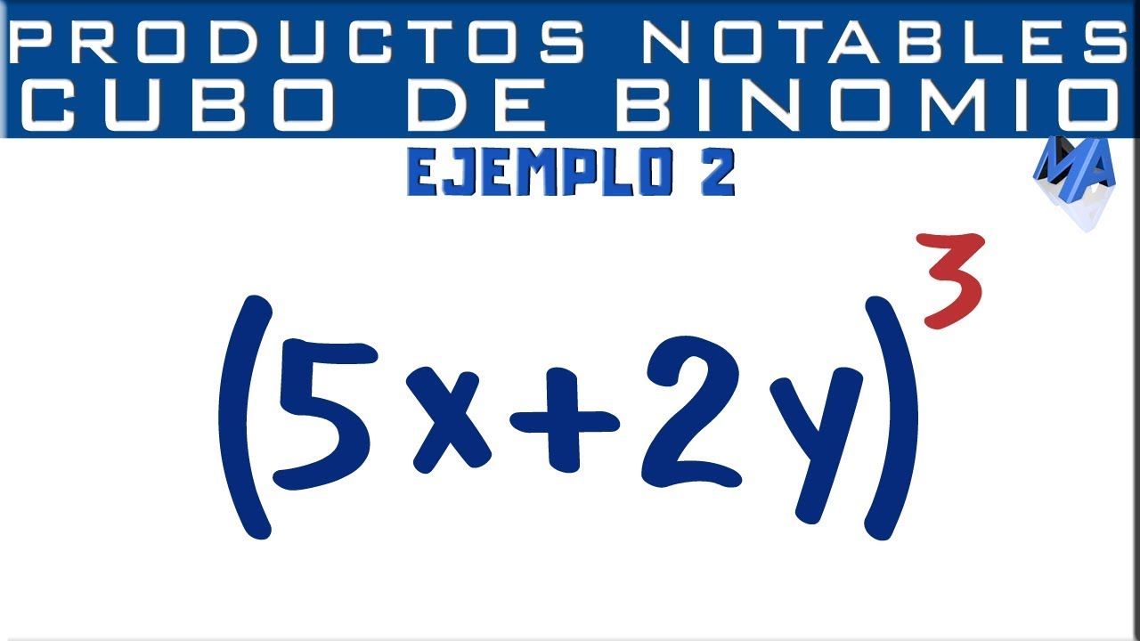 Cubo de un binomio productos notables | Ejemplo 2