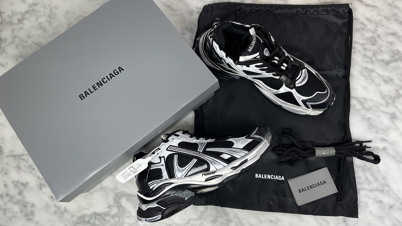 Balenciaga  Runner Sneaker in White Review #review #unboxing #sneakers #shoes