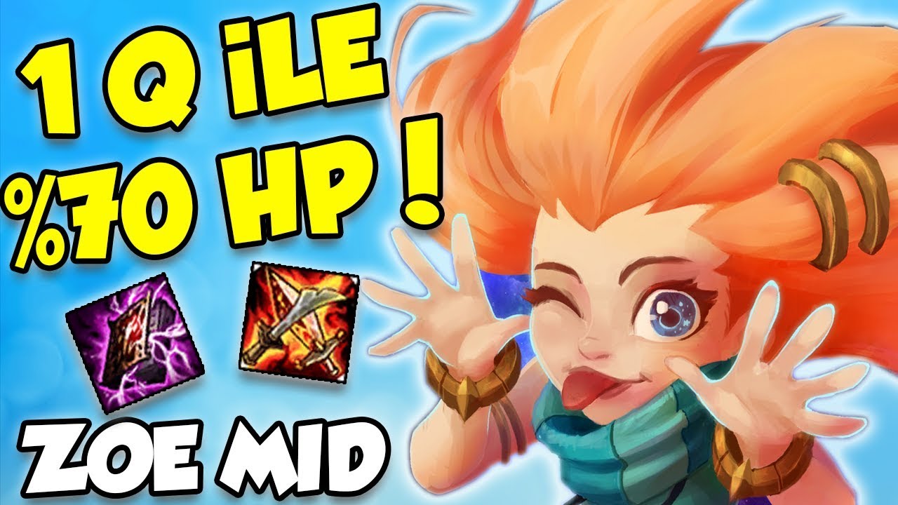 ZOE DERECELİ!! 1 Q İLE %70 HP HASAR VURUYOR!! RAKİBİ ALTINA SIÇRATAN HERO!