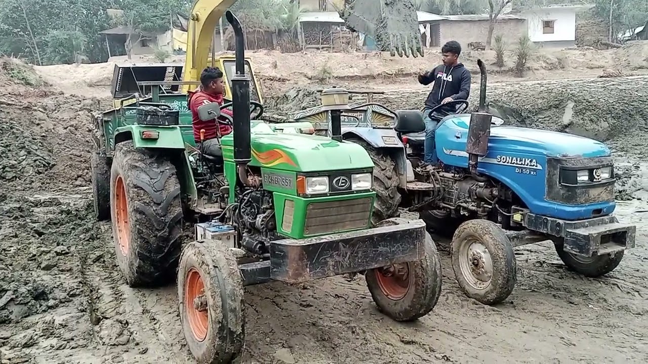 Eicher 557 tractor vs sonalika. Loading cat jcb point video,