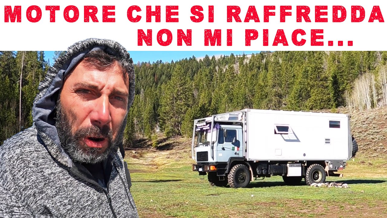 Non mi piace ❄️ motore che si raffredda 😳 USA,Yellowstone e Teton 👉 IN CAMPER 4x4