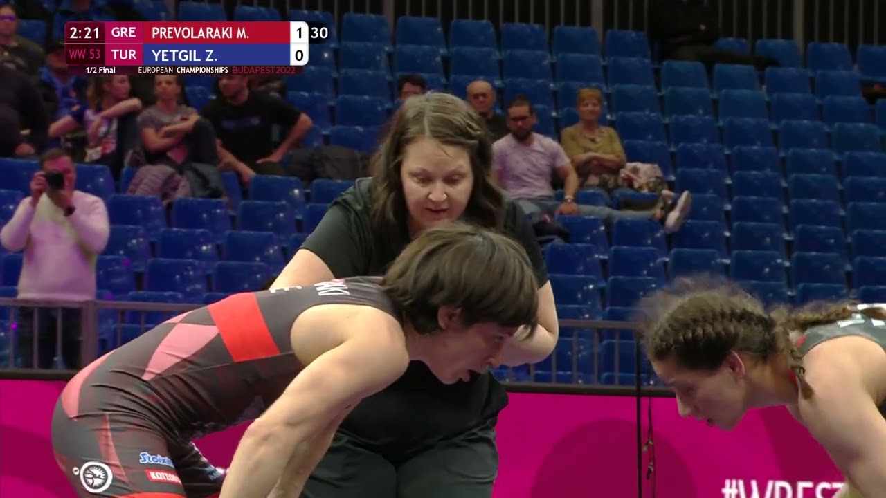 1/2 WW - 53 kg: M. PREVOLARAKI (GRE) v. Z. YETGIL (TUR)
