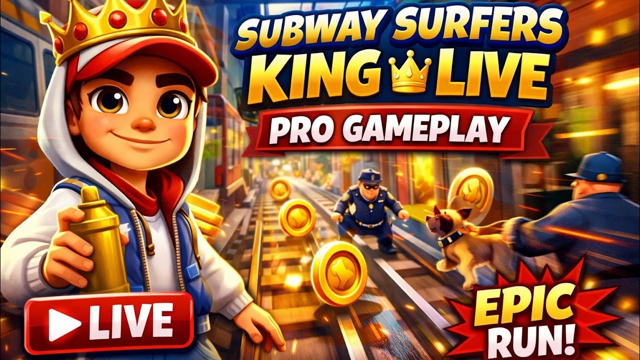 Subway Surf 🚇 King 👑 Live Pro Gameplay 🎮