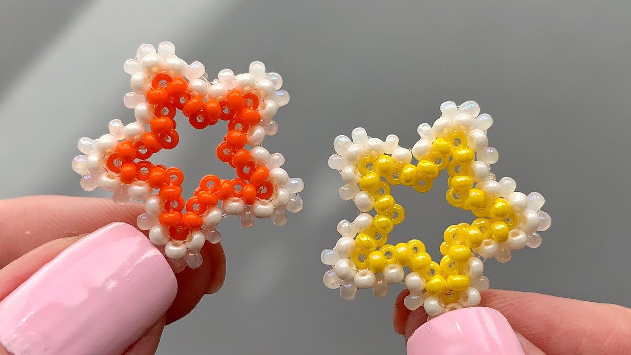 Beaded 3D Star Tutorial | Hollow Seed Bead Star for Ornaments & Charms