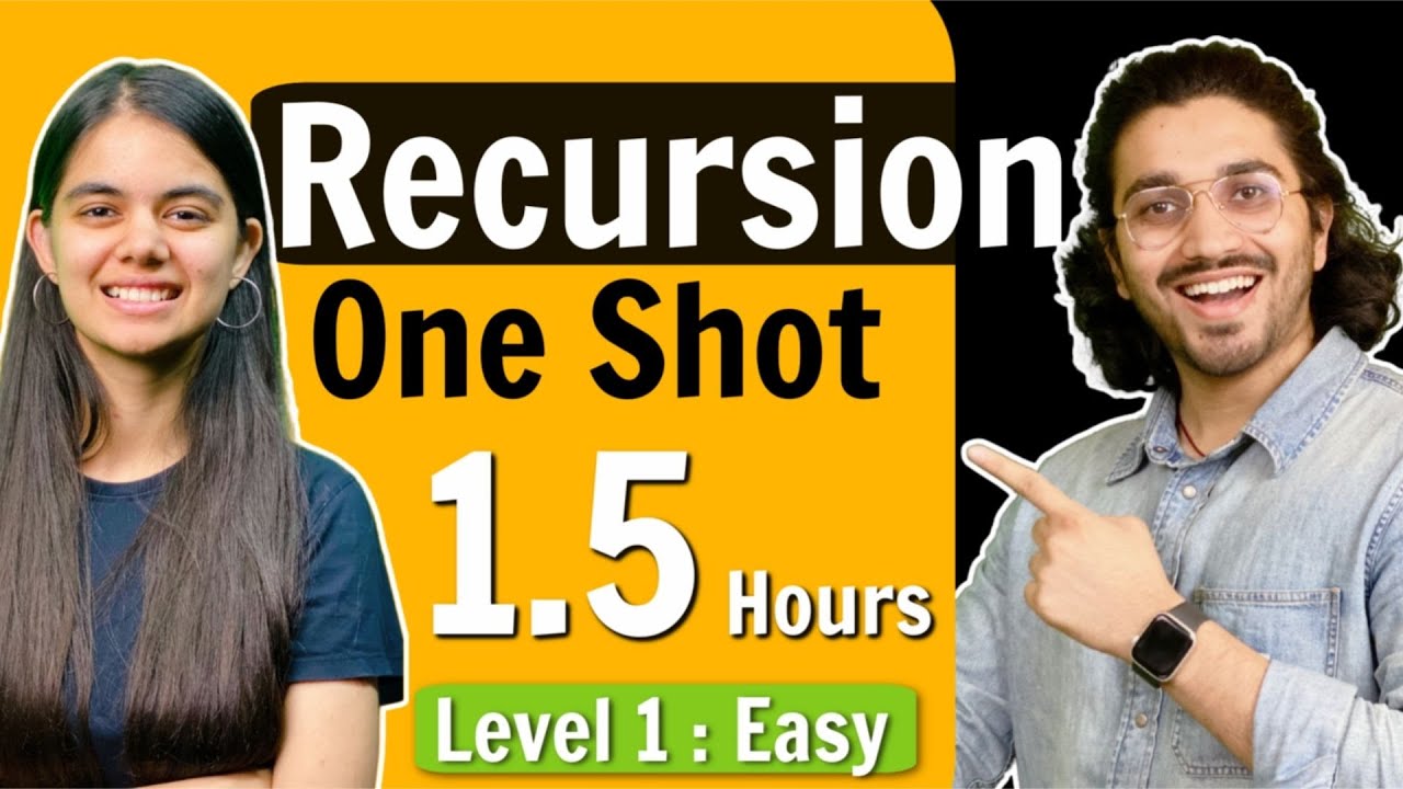 Recursion in One Shot | Theory + Question Practice + Code | Level 1 - Easy