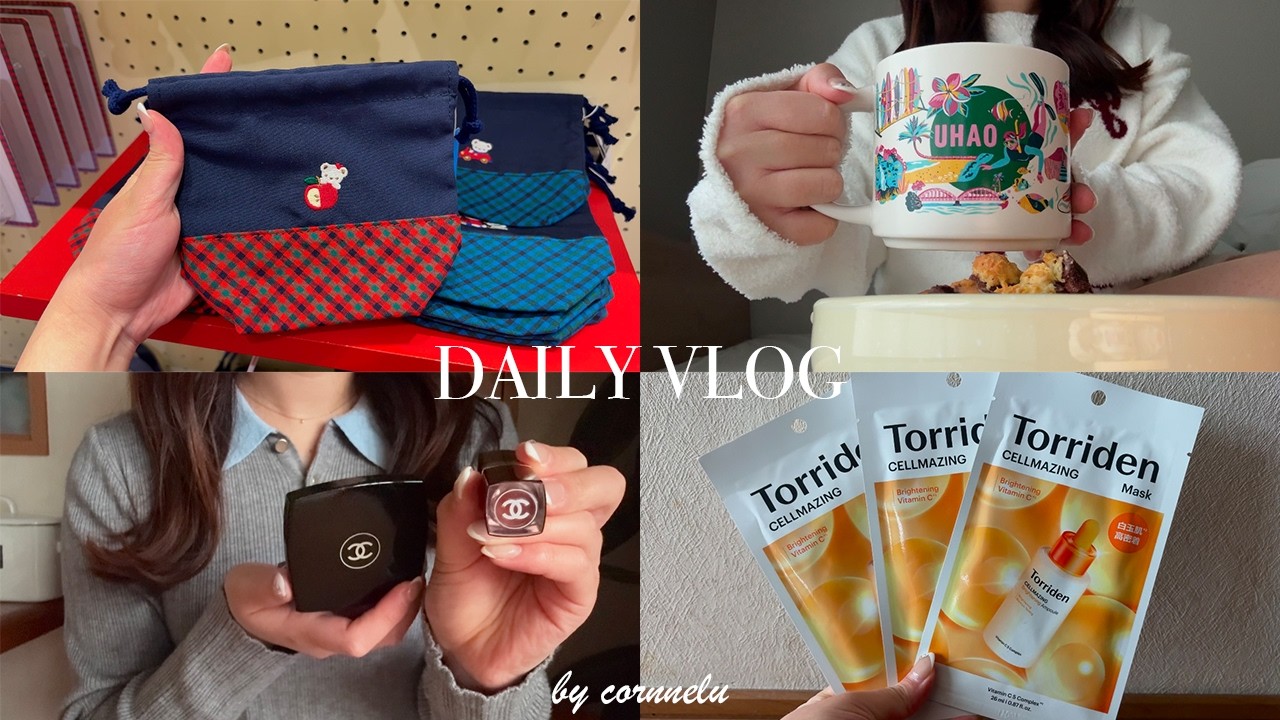 vlog｜しんどい時こそ口角をあげる😽✨️少しの工夫で毎日を楽しくする過ごし方🍃ファミリア,最近の購入品紹介,お菓子作り,