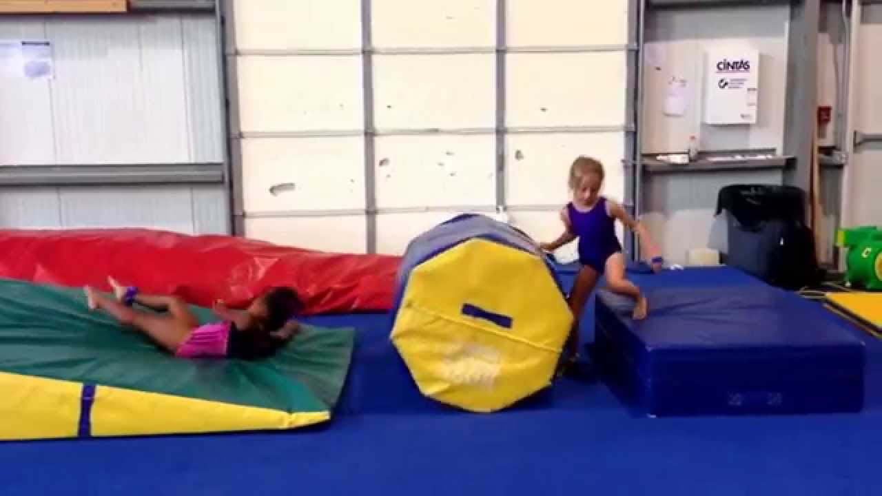 Superman handstand flat back vault drill