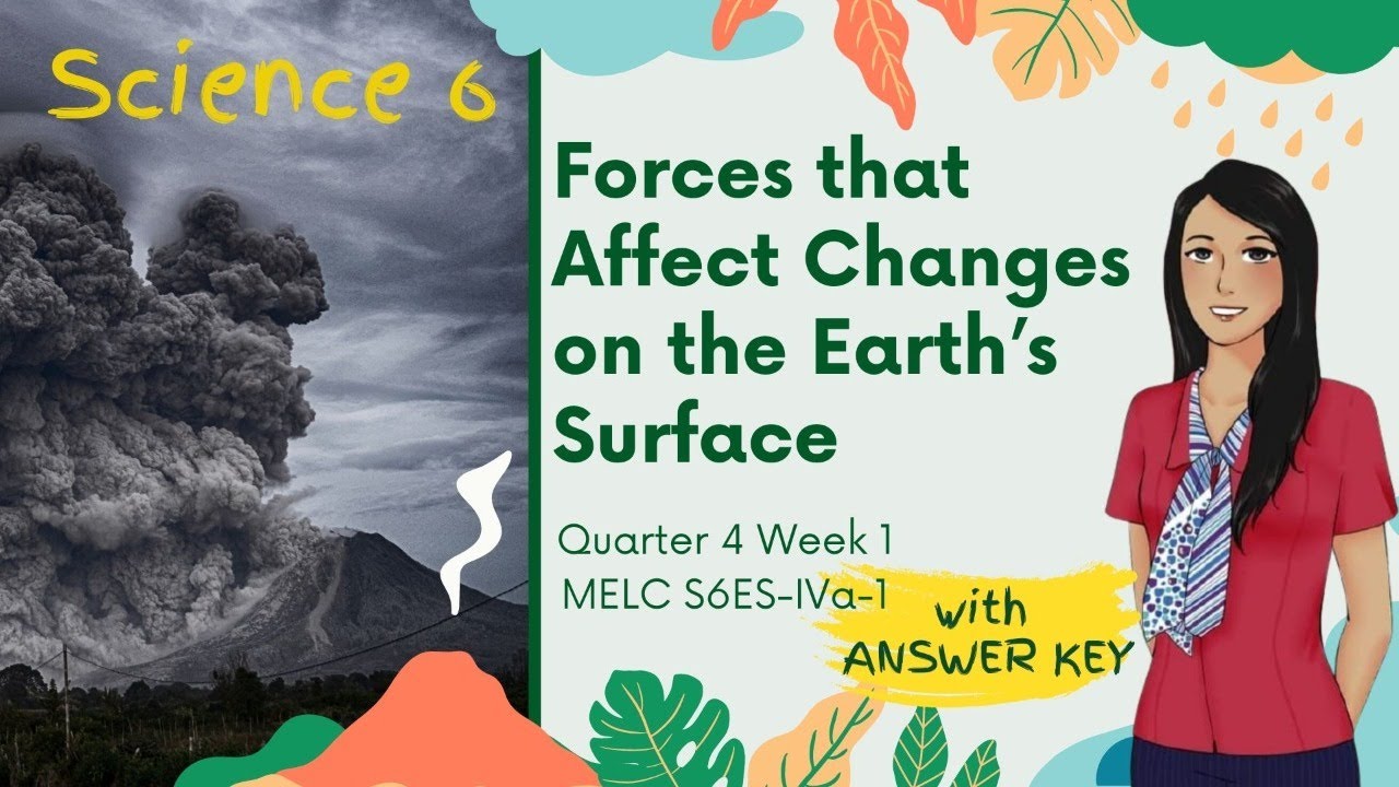 FORCES THAT AFFECT CHANGES ON THE EARTH'S SURFACE - SCIENCE 6 QUARTER 4 WEEK 2 WITH ANSWER KEY
