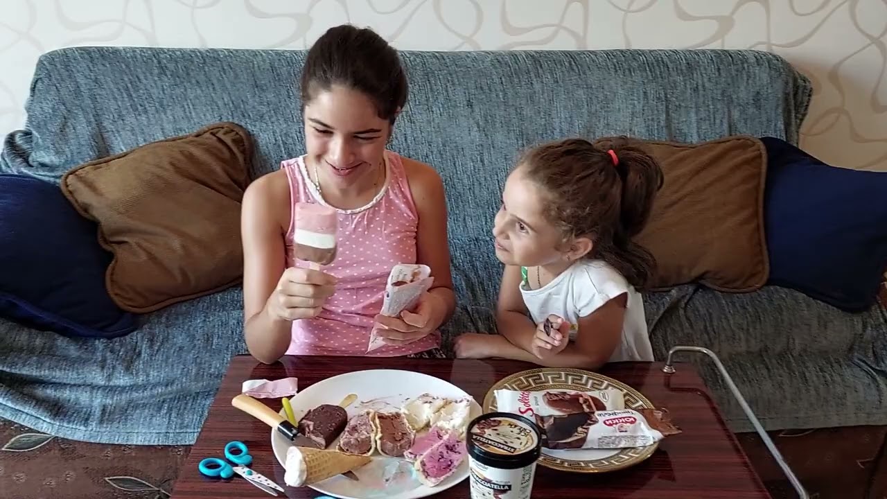 ნაყინის მრავალფეროვანი ჩელენჯი. ako and princesses აკო და პრინცესები