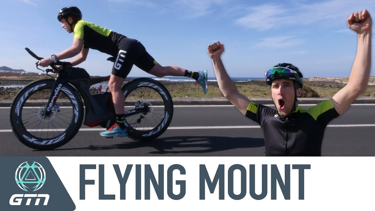 How To Do A Flying Mount | Can Heather Learn From A Pro Triathlete?