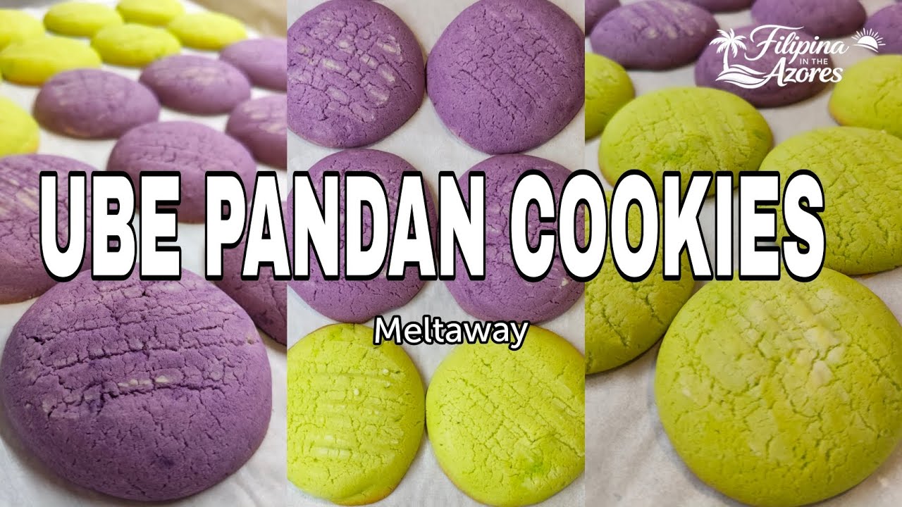 Ube & Buko Pandan Milky Meltaway Cookies | Filipina in the Azores