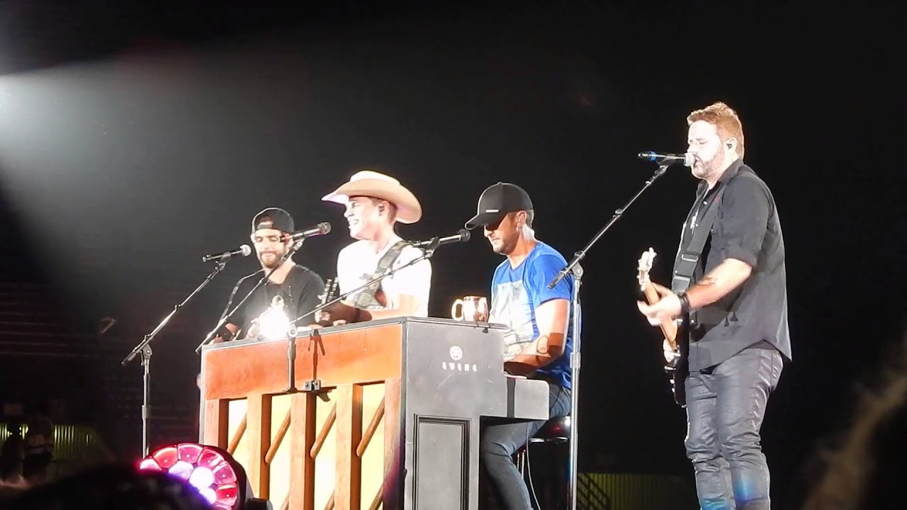 Luke Bryan, Dustin Lynch, Randy Houser & Thomas Rhett--Sugar--Vanderbilt Stadium--July 11, 2015