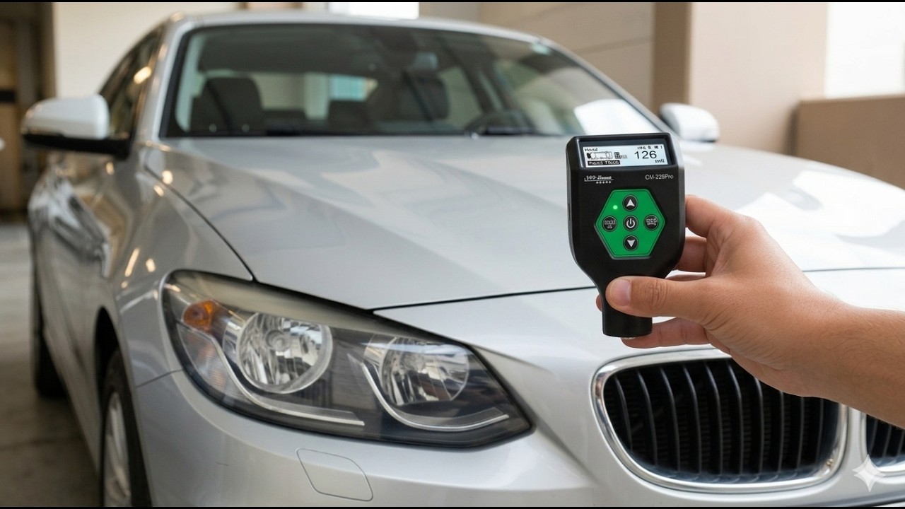 CM-226Pro Bluetooth Paint Thickness Gauge &ndash; Professional Car Paint Inspection with App Connectivity